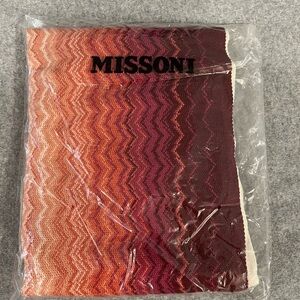 Missoni Burgundy and Cream Knit Scarf (BRAND NEW)